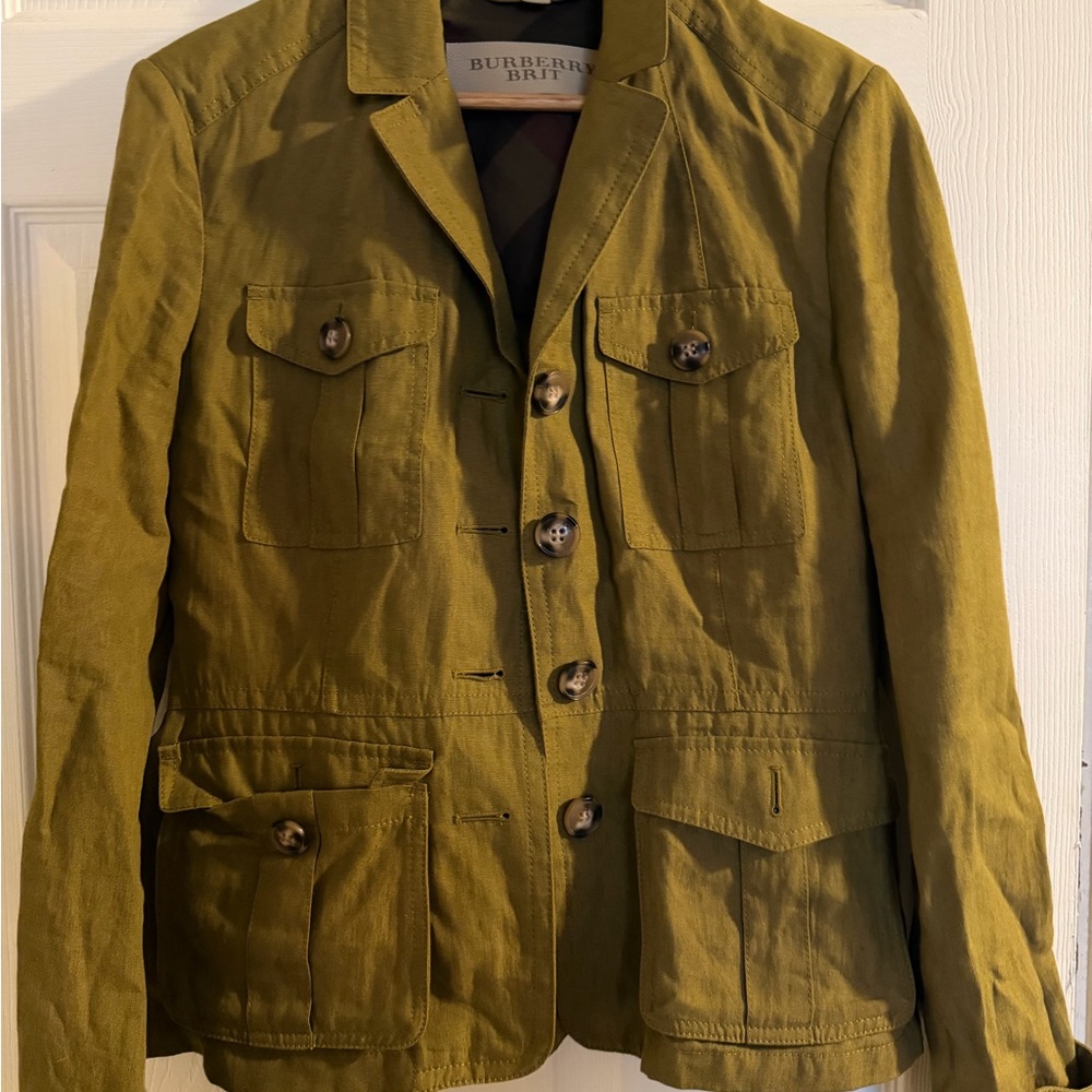 Burberry Brit Olive Utility Jacket for Women